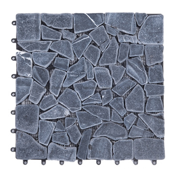 Outdoor Decorative Deck Tile Interlocking Snap System Slate Stone Tile